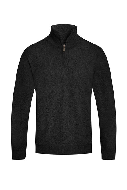 Solid Quarter Zip Sweater