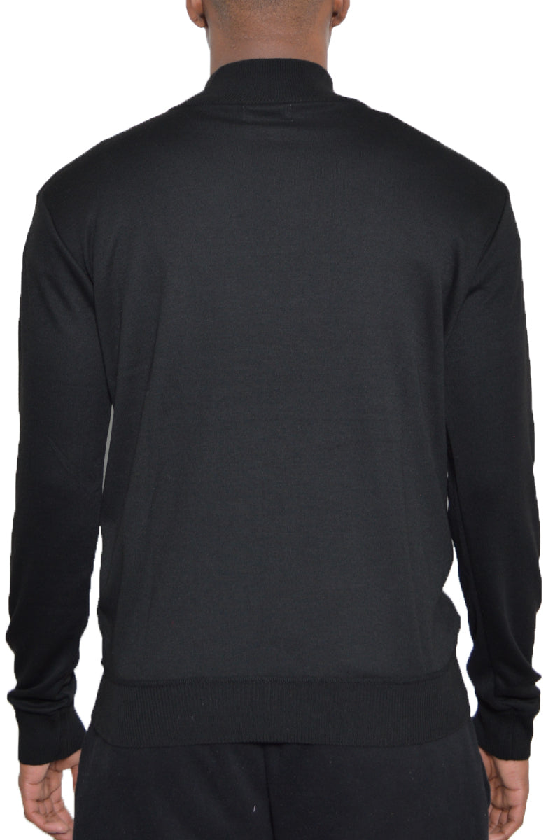 Solid Quarter Zip Sweater