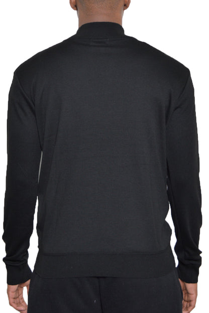 Solid Quarter Zip Sweater