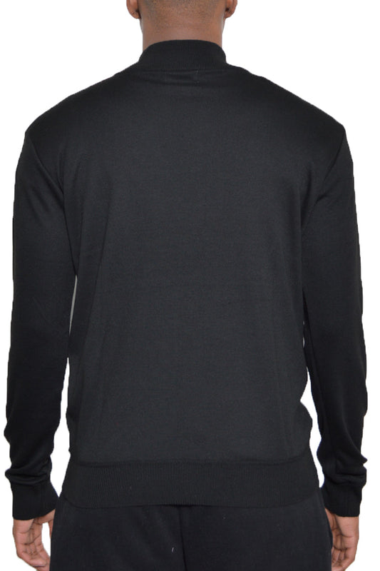 Solid Quarter Zip Sweater