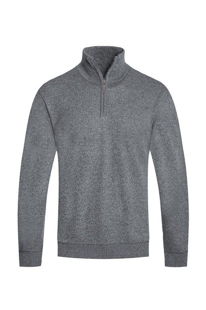 Solid Quarter Zip Sweater