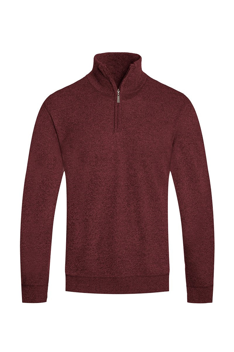 SOLID QUARTER ZIP SWEATER NR2010