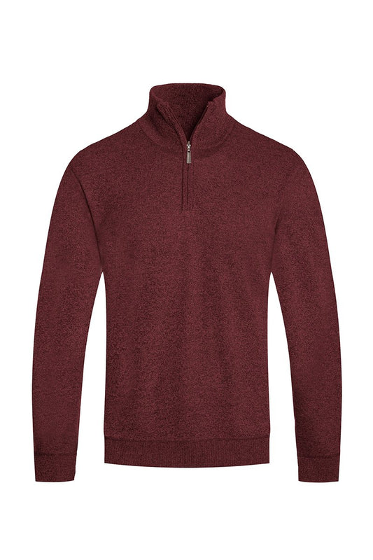 SOLID QUARTER ZIP SWEATER NR2010