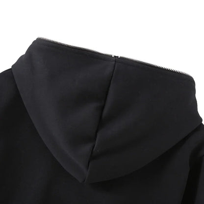 Men's and women's full zip hooded jackets zip hoodies casual cardigans streetwear hip-hop PVDY2K clothing spring fashion